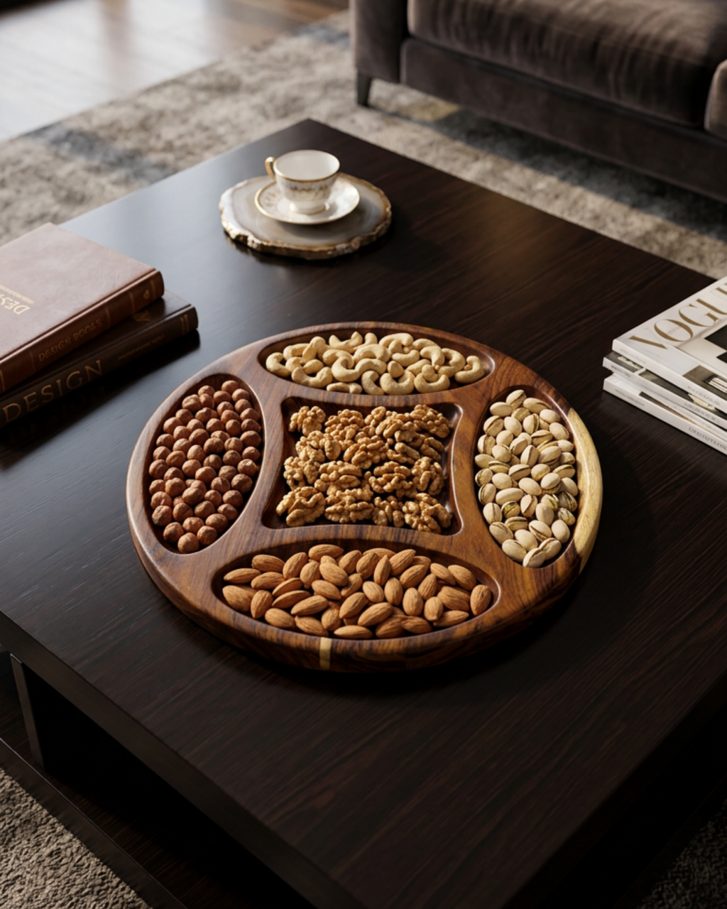 ROUND SERVING TRAY (SNACK CIRCLE)