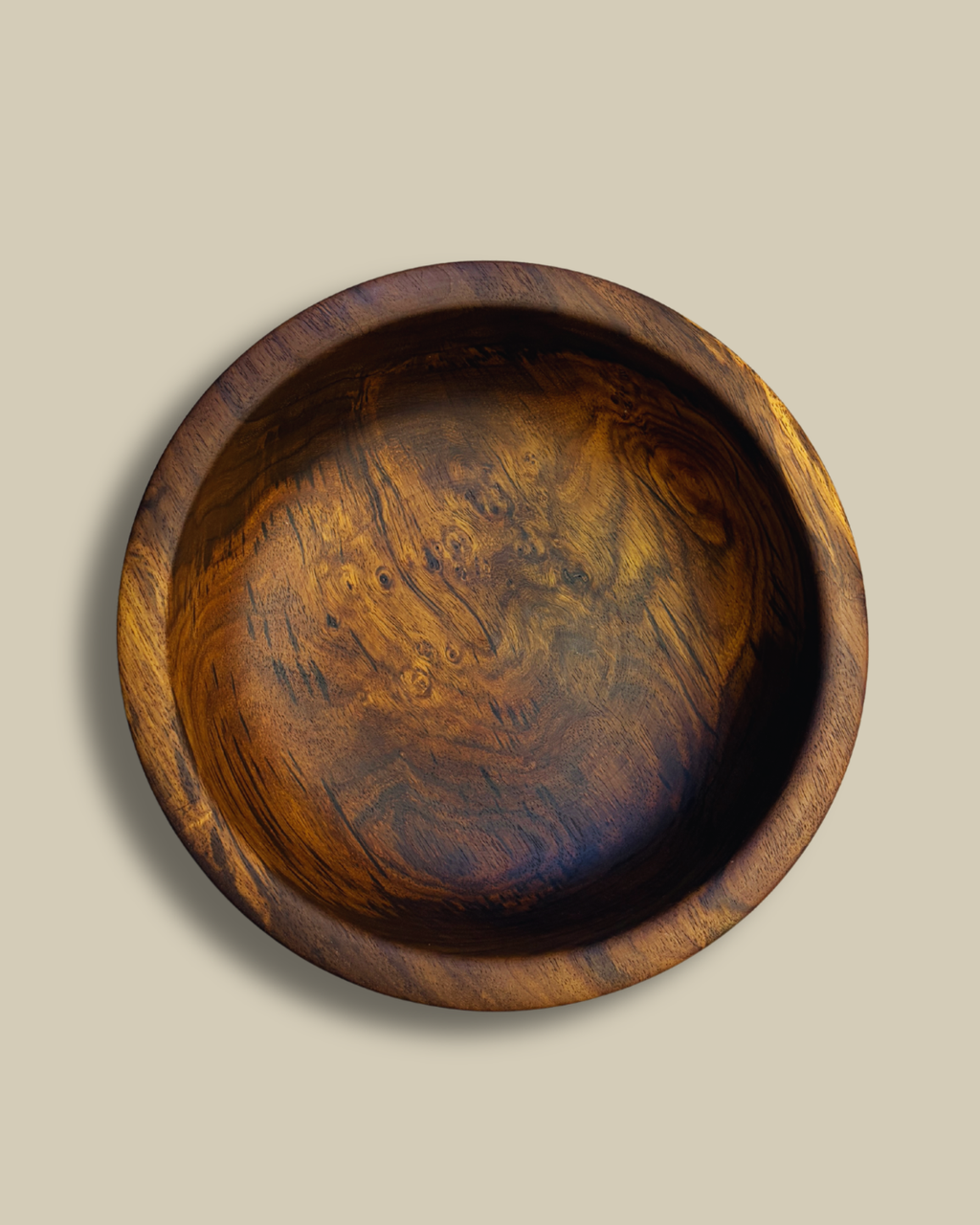 Natural Sersou Wood Bowl