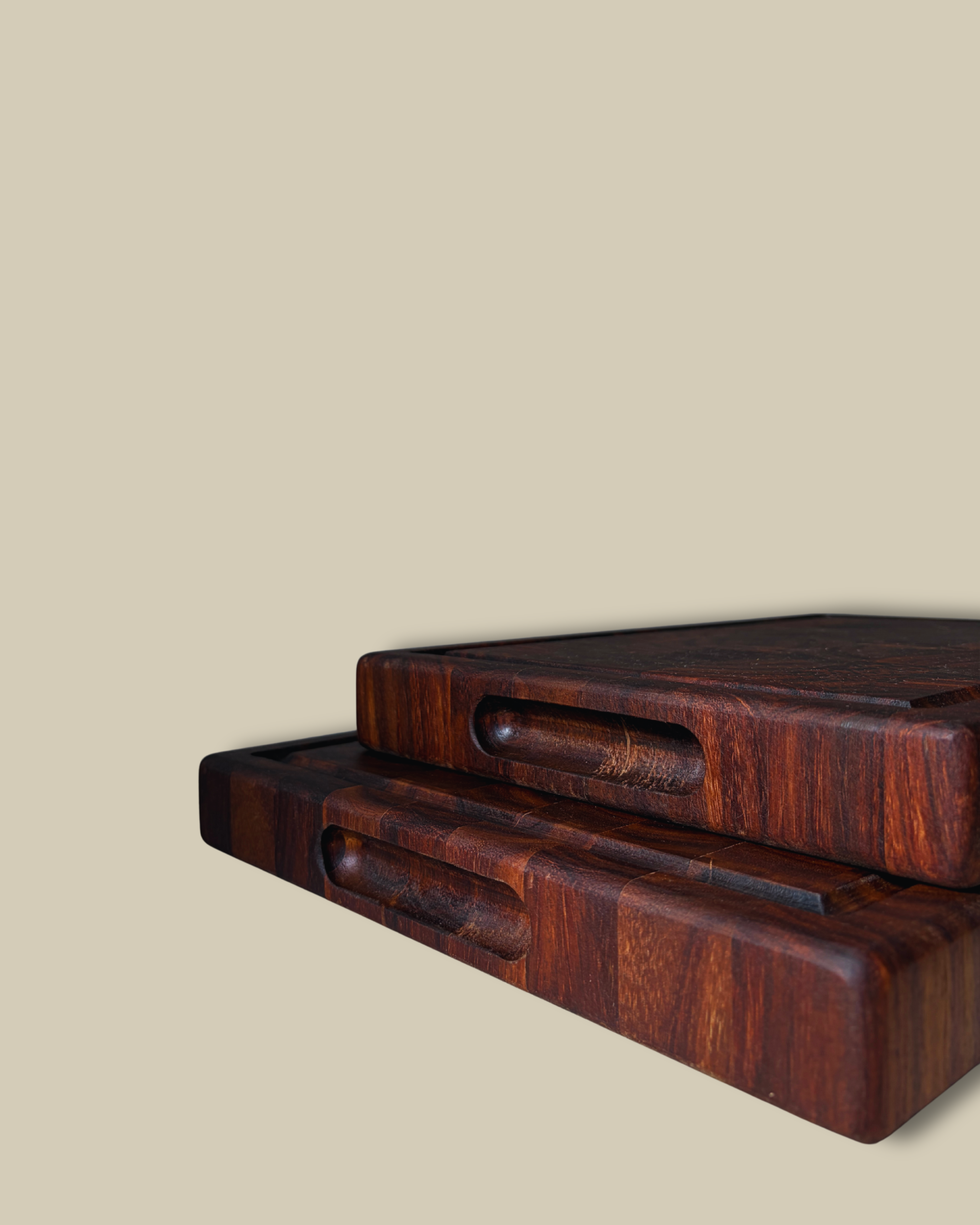 Rectangular Natural Sersou Wood Cutting Board