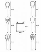 SERVING UTENSIL SET (BEECH)